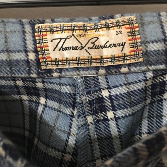 Vintage Thomas Burberry Wool Plaid Pants - Picture 2 of 9